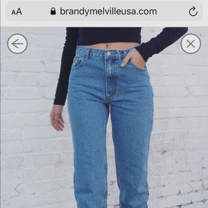 brandy melville high waisted jeans